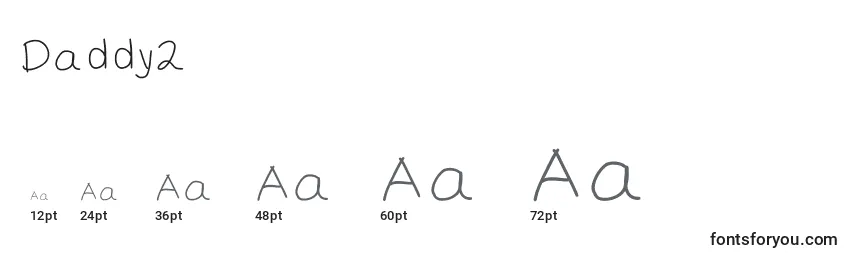 Daddy2 Font Sizes