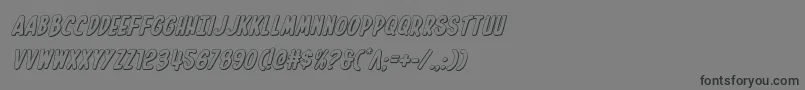 Inhouseedition3Dital Font – Black Fonts on Gray Background