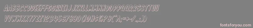 Inhouseedition3Dital Font – Pink Fonts on Gray Background