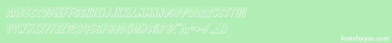 Inhouseedition3Dital Font – White Fonts on Green Background