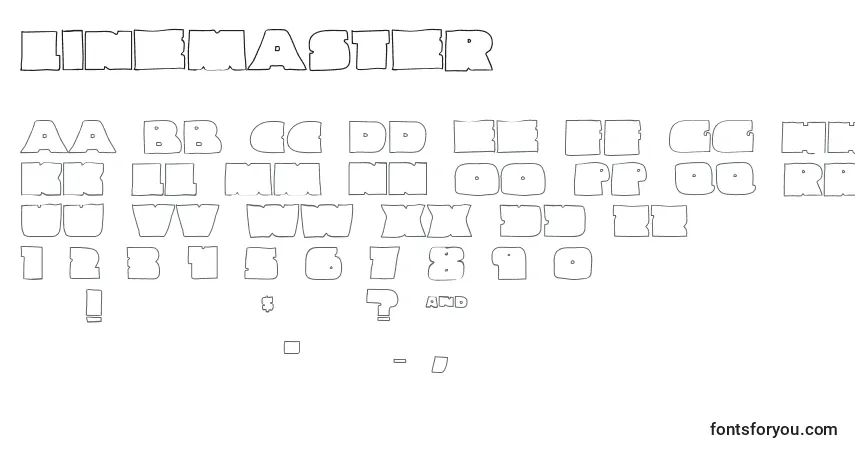 Linemasterフォント–アルファベット、数字、特殊文字