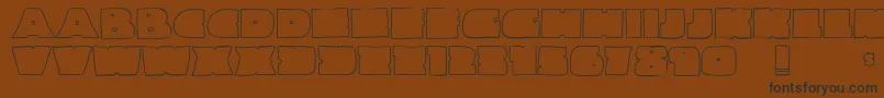 Linemaster Font – Black Fonts on Brown Background