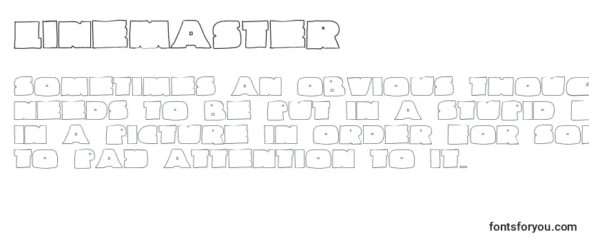 Schriftart Linemaster