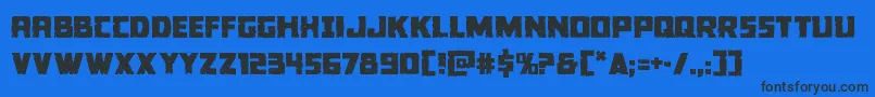 Colossus Font – Black Fonts on Blue Background