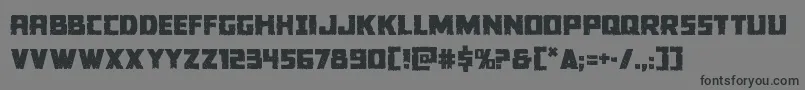 Colossus-Schriftart – Schwarze Schriften auf grauem Hintergrund