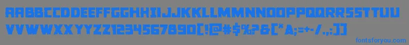 Шрифт Colossus – синие шрифты на сером фоне