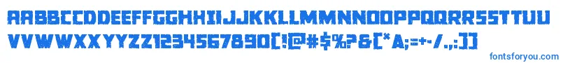 Шрифт Colossus – синие шрифты