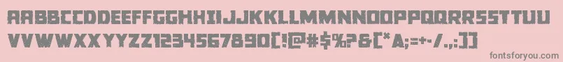 Colossus Font – Gray Fonts on Pink Background