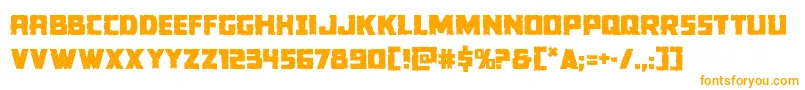 Шрифт Colossus – оранжевые шрифты
