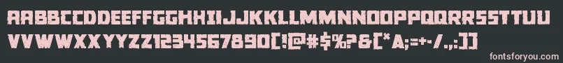 Colossus Font – Pink Fonts on Black Background