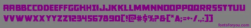Colossus Font – Purple Fonts on Gray Background