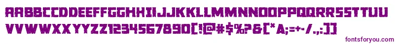Шрифт Colossus – фиолетовые шрифты на белом фоне