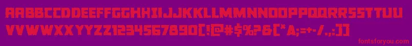 Colossus Font – Red Fonts on Purple Background