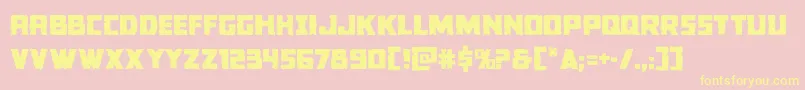 Colossus Font – Yellow Fonts on Pink Background