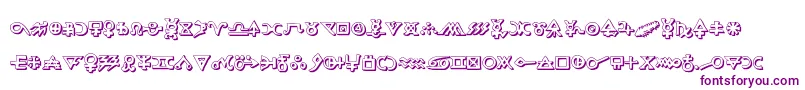 Подробнее о шрифте Hermeticspellbook3D Шрифт Hermeticspellbook3D – фиолетовые шрифты на белом фоне