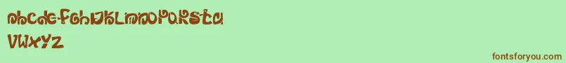 Police Mortum – polices brunes sur fond vert