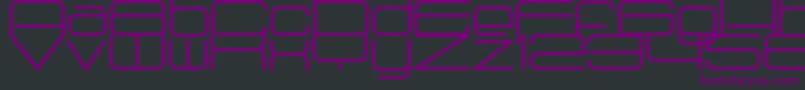 Radio1875Bold Font – Purple Fonts on Black Background