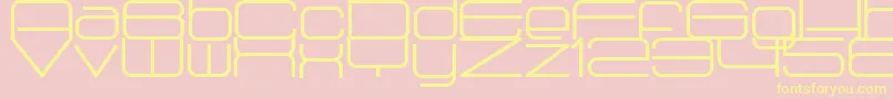 Radio1875Bold Font – Yellow Fonts on Pink Background