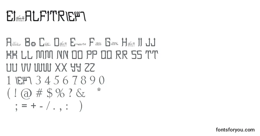 A fonte EidAlFitr2 – alfabeto, números, caracteres especiais