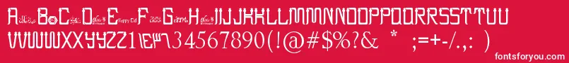 EidAlFitr2 Font – White Fonts on Red Background