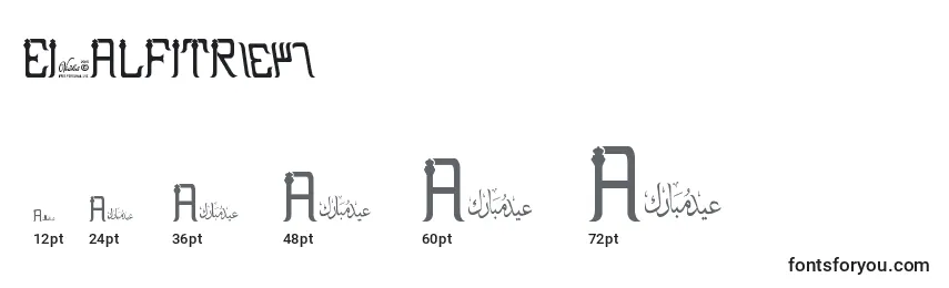 EidAlFitr2 Font Sizes