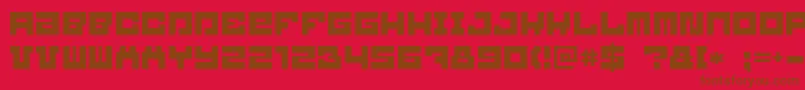 More about Blockbit Font Blockbit Font – Brown Fonts on Red Background