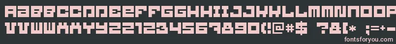 Blockbit Font – Pink Fonts on Black Background