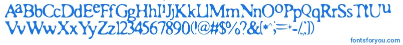Weitere Informationen zur Romaa-Schriftart Romaa-Schriftart – Blaue Schriften