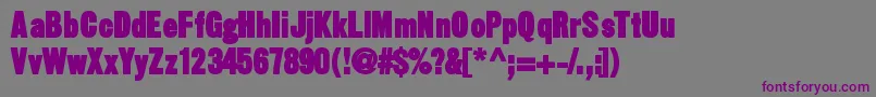 Sansthirteenblack-fontti – violetit fontit harmaalla taustalla