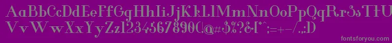 GlamorBold Font – Gray Fonts on Purple Background