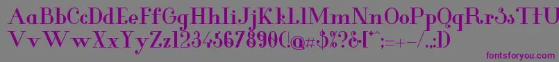 GlamorBold Font – Purple Fonts on Gray Background
