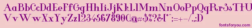 GlamorBold-Schriftart – Violette Schriften auf rosa Hintergrund
