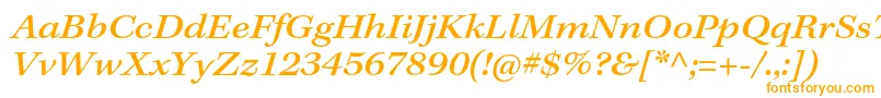 KeplerstdMediumextit Font – Orange Fonts on White Background