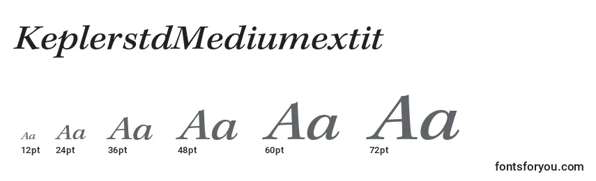 Размеры шрифта KeplerstdMediumextit