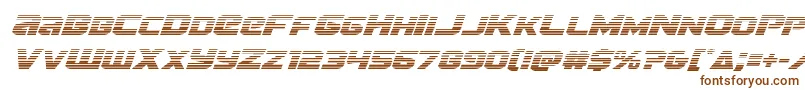 Terrangradital-fontti – ruskeat fontit valkoisella taustalla