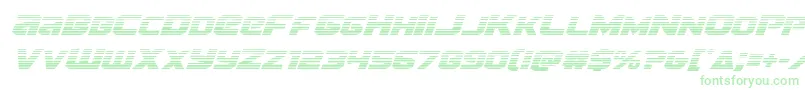 Terrangradital-fontti – vihreät fontit valkoisella taustalla