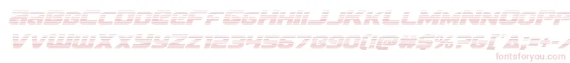 フォントTerrangradital – 白い背景にピンクのフォント