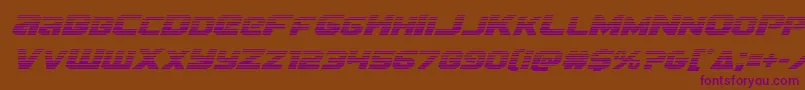 Шрифт Terrangradital – фиолетовые шрифты на коричневом фоне