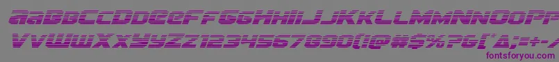 Terrangradital Font – Purple Fonts on Gray Background
