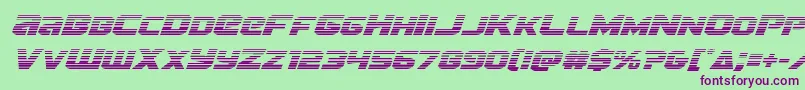 Шрифт Terrangradital – фиолетовые шрифты на зелёном фоне