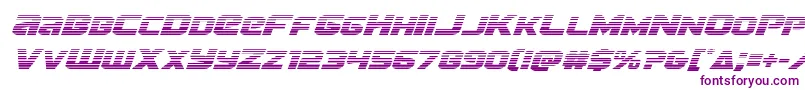 Terrangradital-fontti – violetit fontit valkoisella taustalla