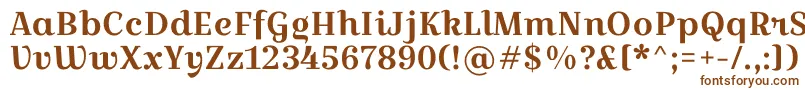 CroissantoneRegular Font – Brown Fonts on White Background