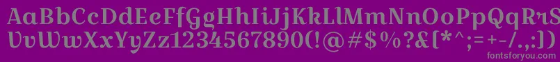 CroissantoneRegular Font – Gray Fonts on Purple Background