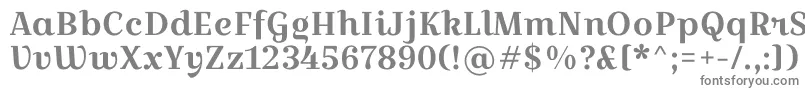 フォントCroissantoneRegular – 白い背景に灰色の文字