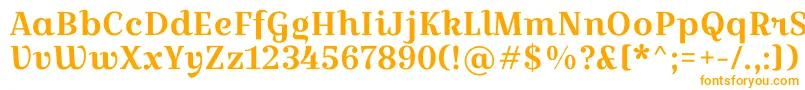 CroissantoneRegular Font – Orange Fonts on White Background