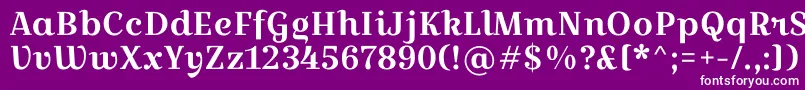 CroissantoneRegular Font – White Fonts on Purple Background