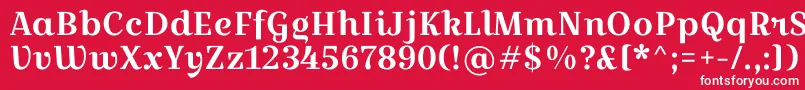 CroissantoneRegular Font – White Fonts on Red Background