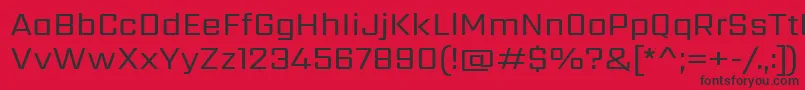 SarpanchRegular Font – Black Fonts on Red Background