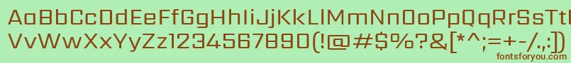 SarpanchRegular Font – Brown Fonts on Green Background