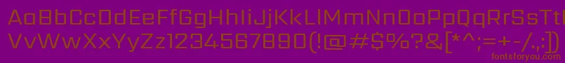 SarpanchRegular Font – Brown Fonts on Purple Background